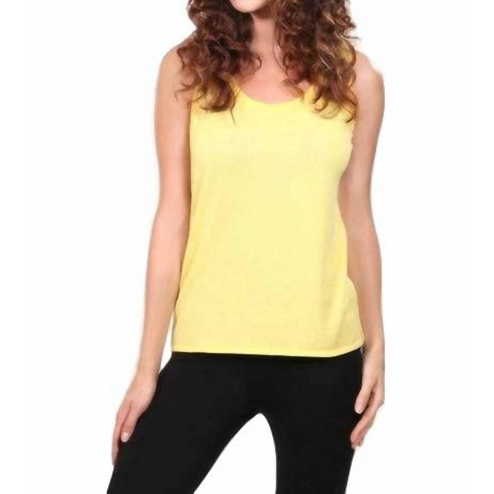 NEW ANGEL bra friendly tank top in yellow
